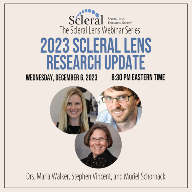 2023 Scleral Lens Research Update – Scleral Lens Education